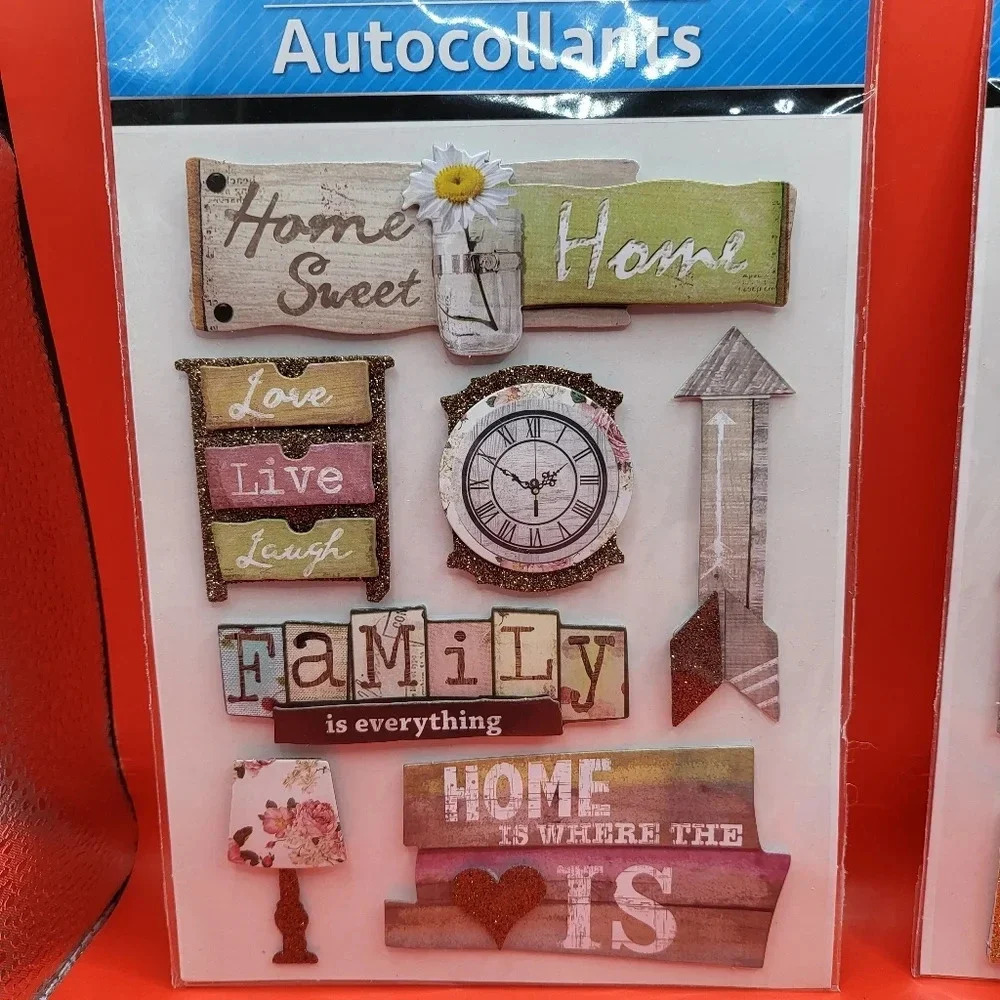 Jot Stickers Lot 4 pack - New - 3D Home Love Family Scrapbooking Stickers - Picture 4 of 5